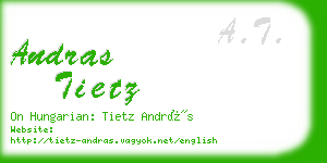 andras tietz business card